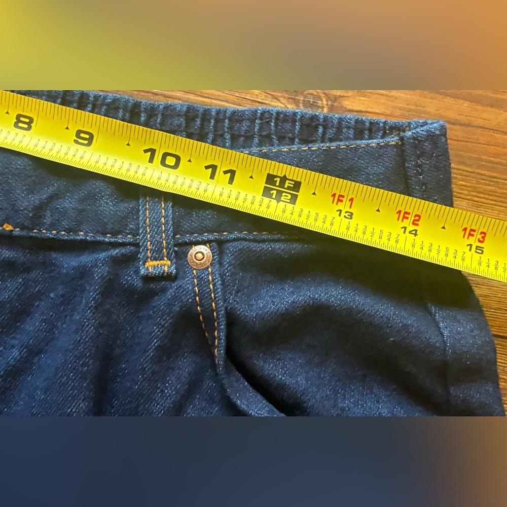 Vintage 90s Levi’s 2500B USA Mom Jeans Elastic Waist Dark Wash 16 - Picture 6 of 13